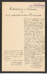 k.k. naturhistorisches Hofmuseum, Intendanzakten 1885-1896 (Hauer), Aktenzahl Z.428/1893, Seite 1
